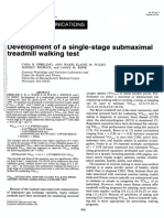 Ebbeling-Development of A Single-Stage Submaximal Treadmill Walking Test