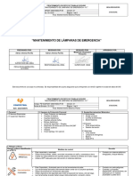 Pe102287z-o&M-mdd2-P-05 Mantenimiento de Lámparas de Emergencia - Rev 1