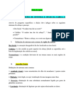 Revisão e Definições de Sintomas e Sinais Da Cabeça e Pescoço