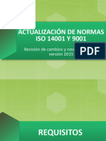 Presentación - Actualización de Normas Iso 14001 y 9001