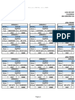 Calendario 2da Edicion Torneo Softball Civg 21 Marzo 2.022