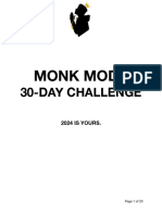MONK MODE 30DAY CHALLENGe