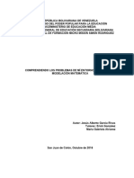 Comprendiendo Los Problemas de Mí Entorno Utilizando La Modelación Matemática