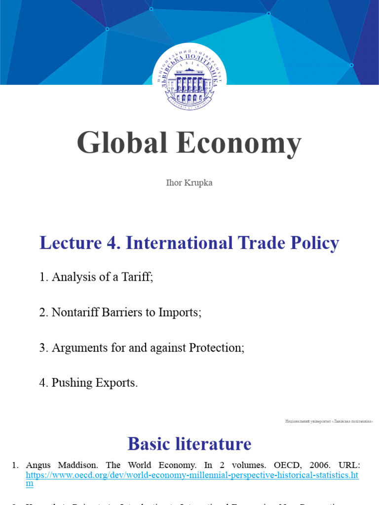 International Trade Policy Analysis | PDF | Economic Surplus | Tariff