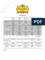 Weekly Schedule 11-14-11