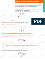 Méthode Tracés Des Vecteurs Vitesse Et Accélération