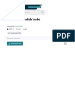 Common Swedish Verbs - PDF