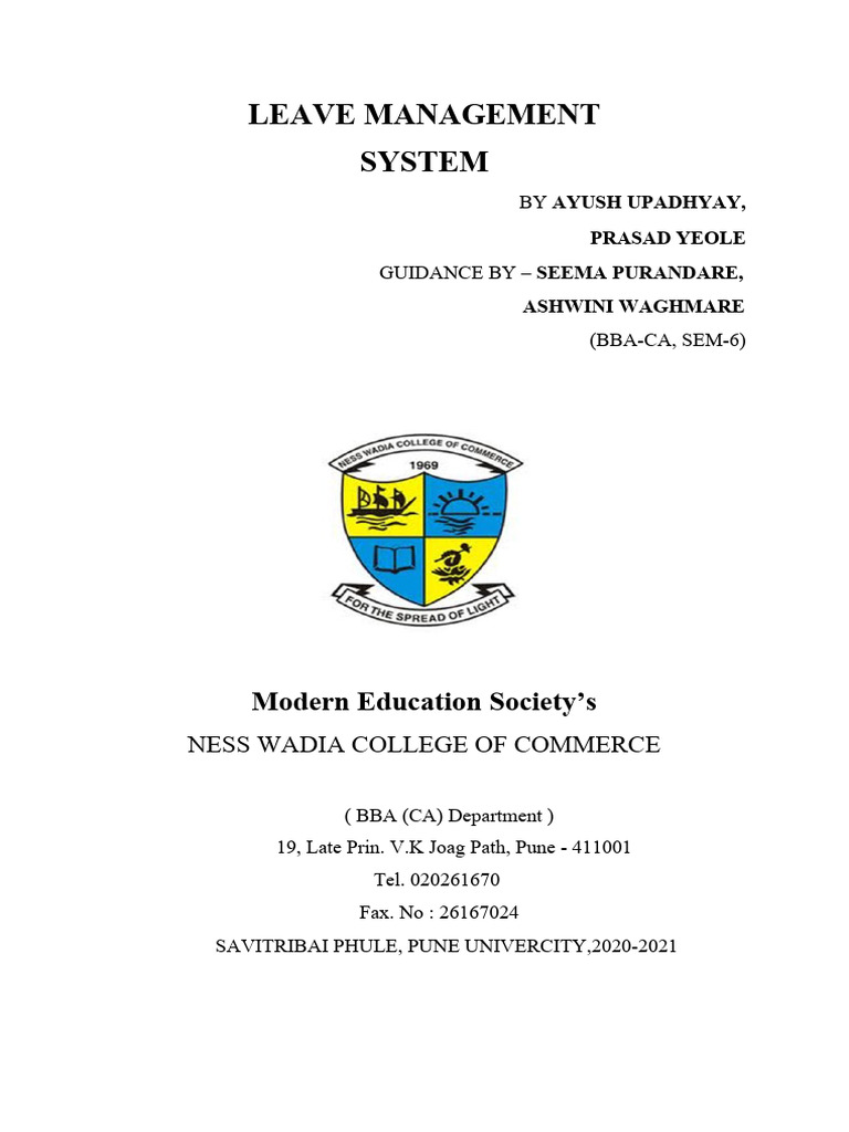 Leave Management System Overview | PDF | Databases | Database Design