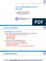 Sustainability and Role of Individuals