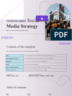 Copia de Musicians Social Media Strategy by Slidesgo