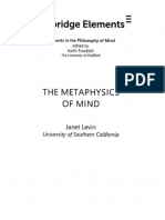 The Metaphysics of Mind - Janet Levin - Cambridge Elements, 1, 2022 - Cambridge University Press - 9781108925075 - Anna's Archive