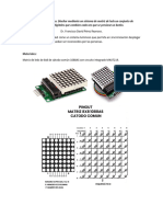 Práctica 1. Matriz de Leds