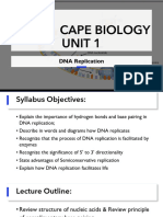 CAPE Biology Unit 1 - 12-DNA Replication - 2023-4
