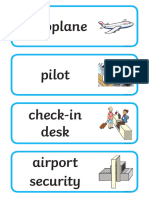 Airport Word Cards