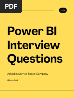 Power BI Interview Questions