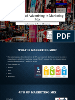 Role of Advertising in Marketing Mix