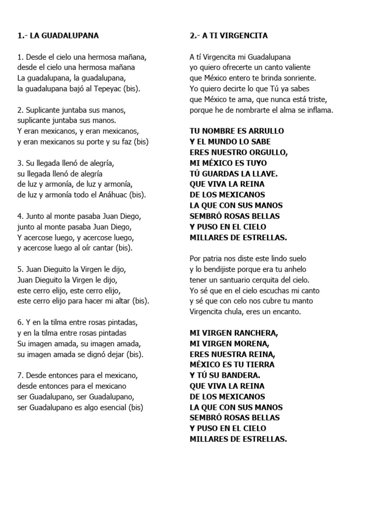 Cantos y Poesías a la Virgen María | PDF | María, madre de Jesús ...