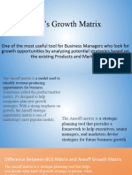 Ansoff's Growth Matrix