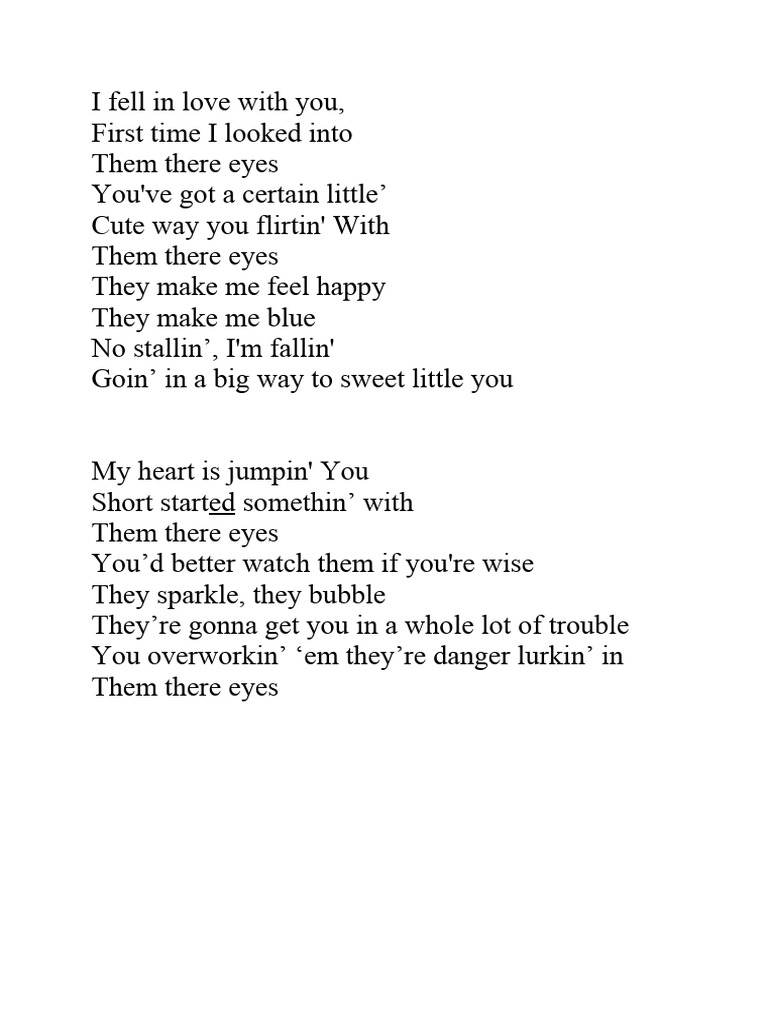 THEM THEIR EYES Lyrics Et Scat | PDF | Self-Improvement, image size:768x1024