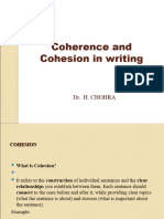 Coherence and Cohesion in Writing