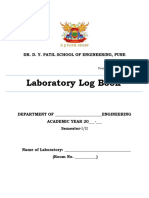 Laboratory Log Book