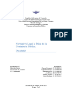 Análisis Auditoria I (Normativa Legal y Ética de La Contaduría Pública)