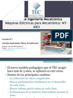 Escuela de Ingeniería Mecatrónica Máquinas Eléctricas para Mecatrónica: MT-3003