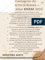 Vantagens Do Cronograma + Checklist ENEM 2024 Atualizado PDF