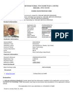 Print Application Form - International Psychometr 2