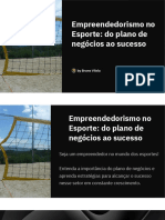 Empreendedorismo No Esporte Do Plano de Negocios Ao Sucesso PDF