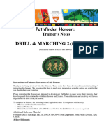 Drill and Marching 2 Honour Trainer S Notes