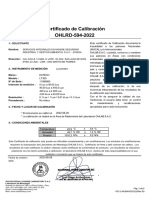 Certificado de Calibación 2022-Luxometro Extech LT-300