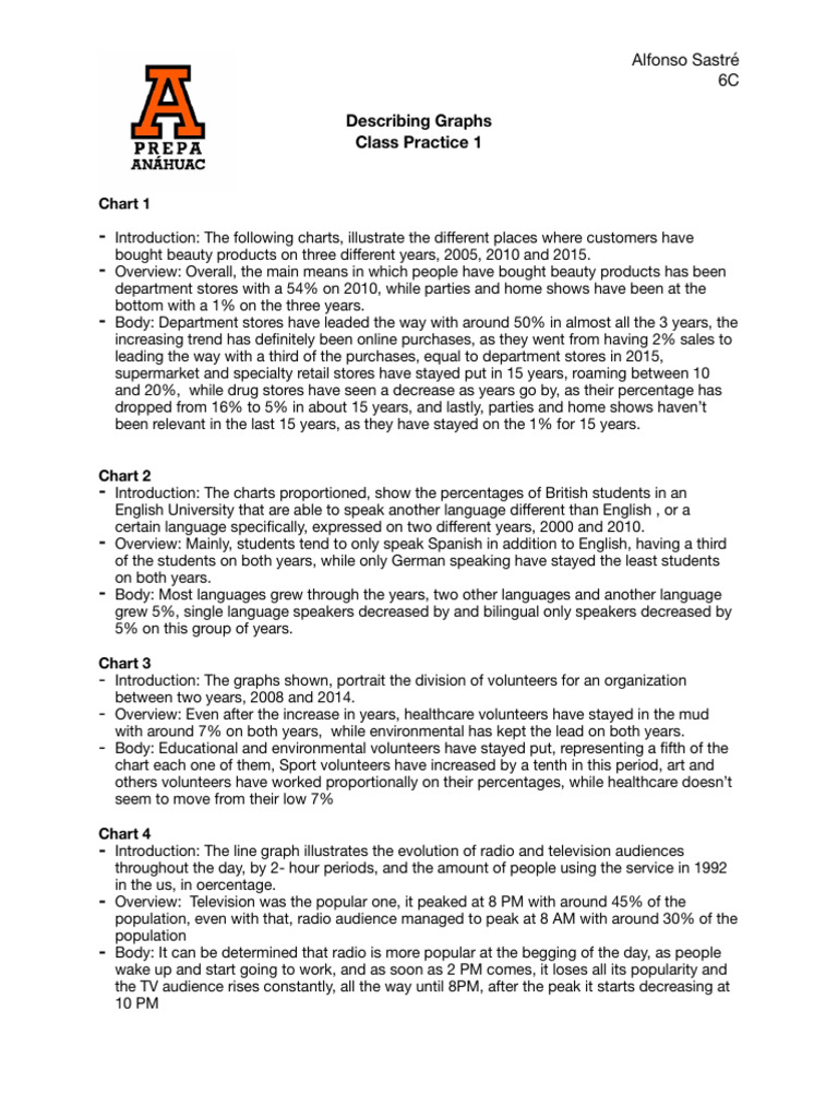 Describing Graphs Final | PDF | Economies