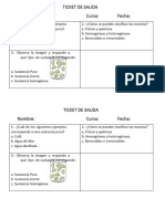 Ticket de Salida Unidad 0 Ciencias 5