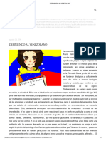 Definiendo Al Venezolano
