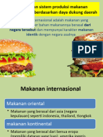 Penerapan sistem produksi makanan internasional berdasarkan daya dukung