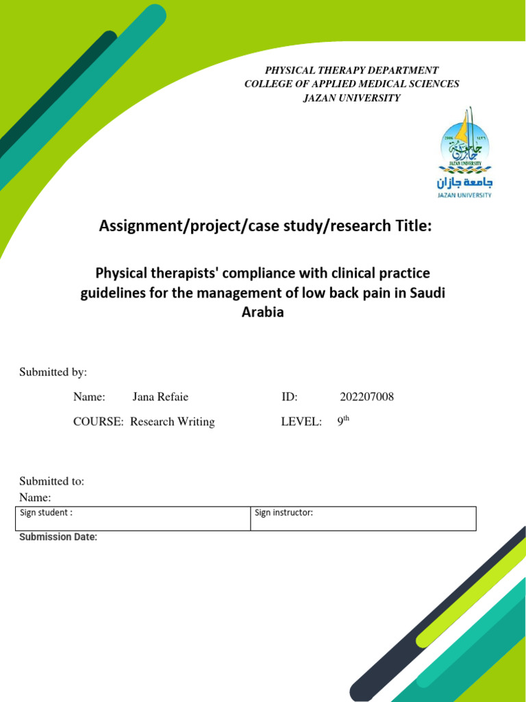 350 Pht Pdf Physical Therapy Low Back Pain