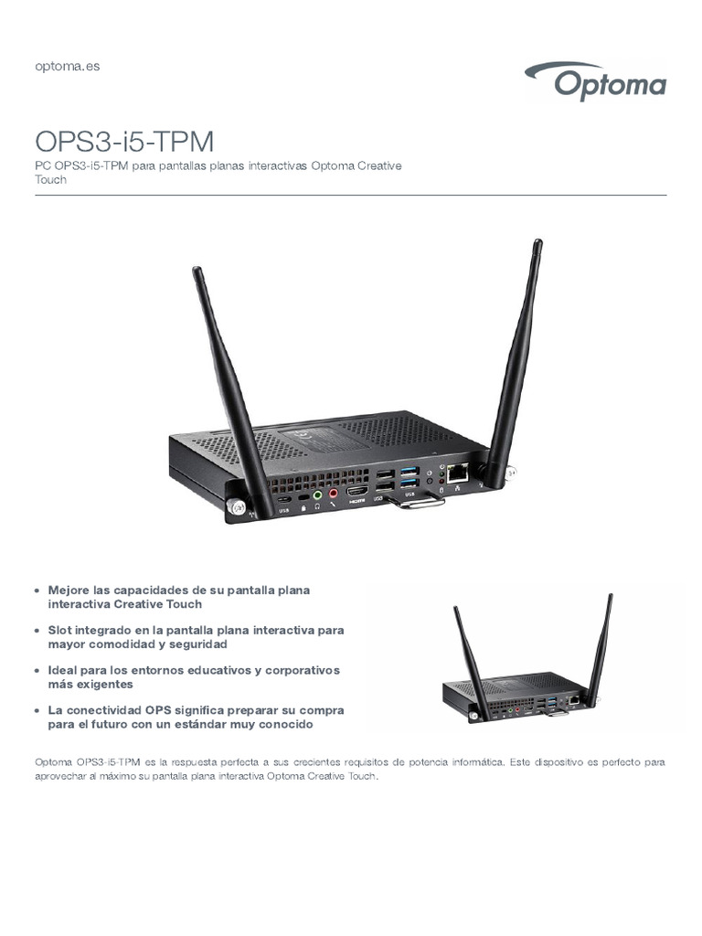 OPS3 I5 TPM | PDF | Arquitectura de Computadores | Equipo de oficina