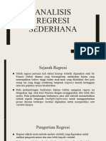 9. Analisis Regresi Sederhana