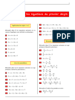 Exercices Sur Les Equations