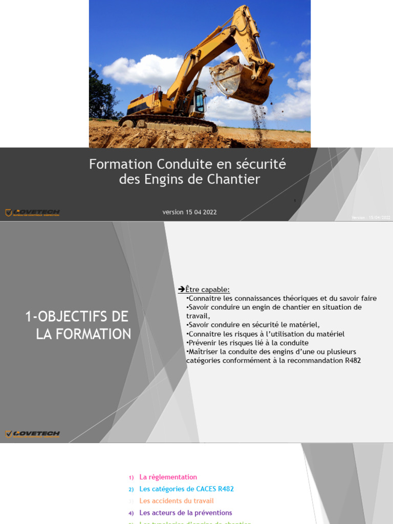 Formation CACES R482 : Conduite Sécurisée | PDF