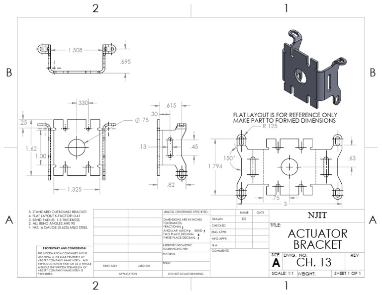 Ch. 13 Tutorial | PDF | Sheet Metal | Mechanical Engineering