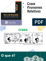 REVISÃO ICUB - Crase e Pronomes Relativos