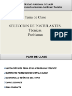 Clase API. Selección de Postulantes. Técnicas. Problemas