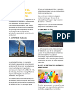 CAUSAS DE LA CONTAMINACIÓN AMBIENTAL - Tarea Dayury