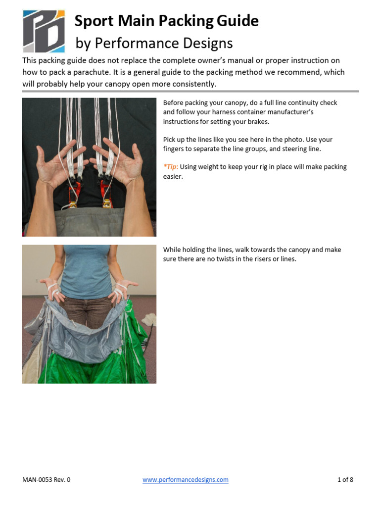 Packing Instructions PDF Parachute