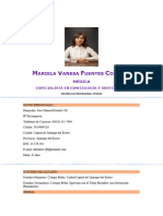 Curriculum Vitae Dra. Mariela Fuentes Costilla