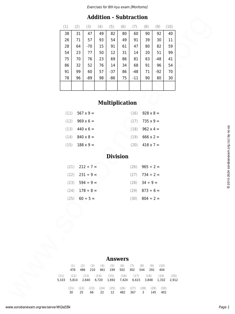 Soroban Exercises Wqsebkdcc Pdf