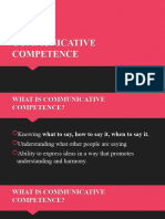 Communicative Competence