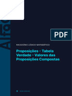 Proposições - Tabela Verdade - Valores Das Proposições Compostas